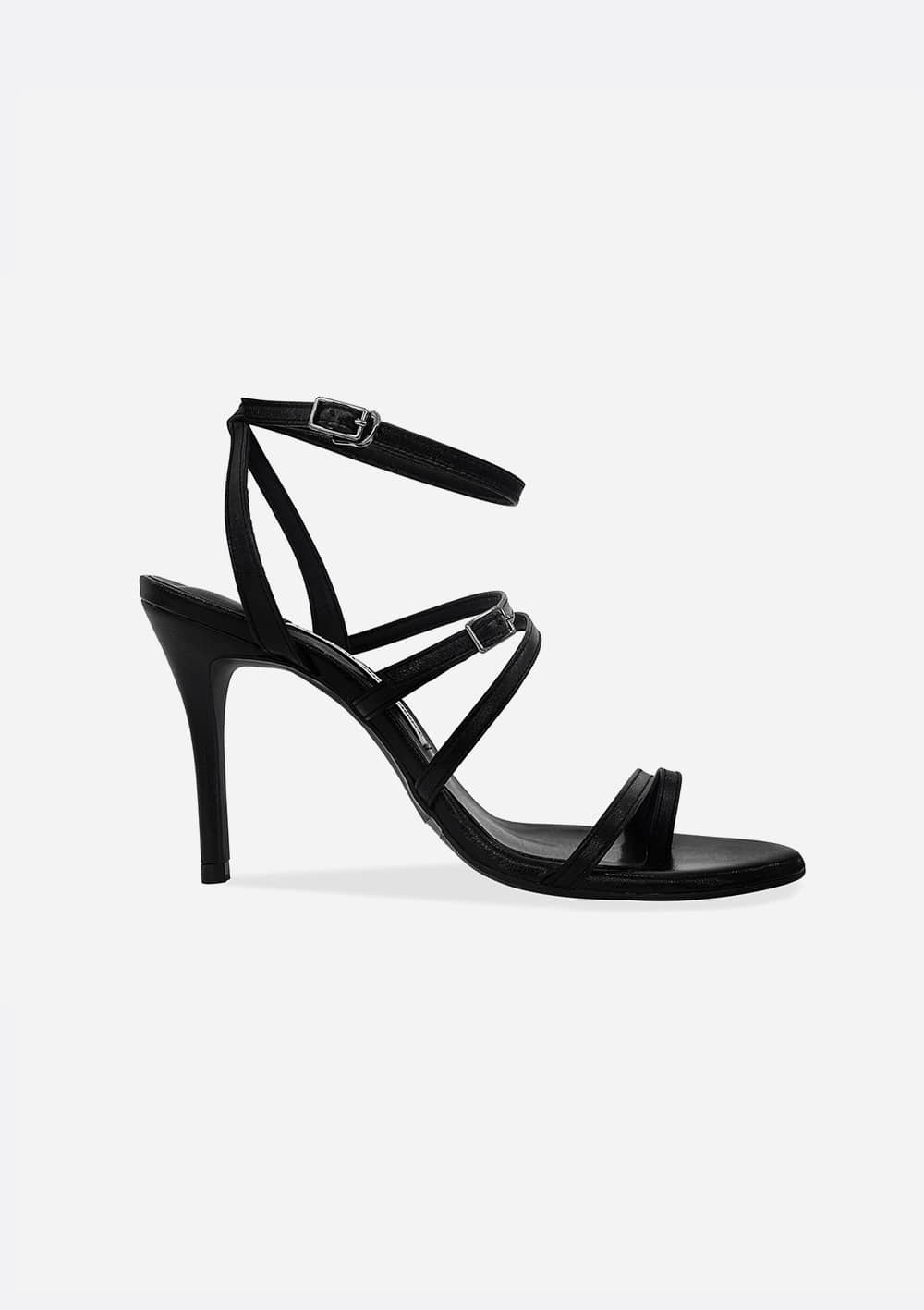 Hailey belt strap sandals - 블랙