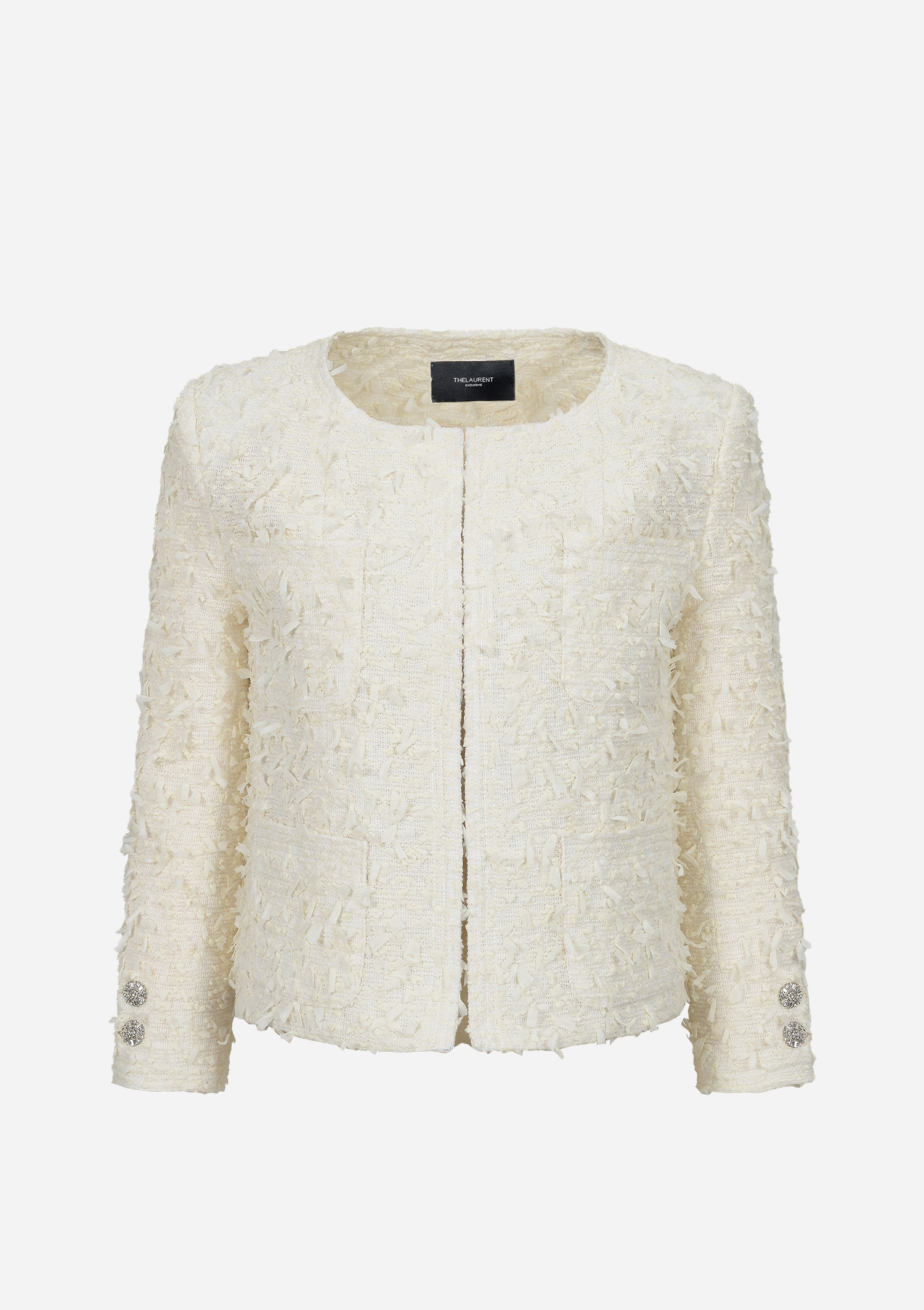 [EXCLUSIVE] Swan vanilla tweed jacket (fabric by STYLE M)