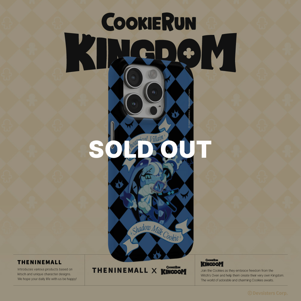 THENINEMALLXCOOKIERUN: KINGDOM] shadow milk cookie [hard case] - theninemall