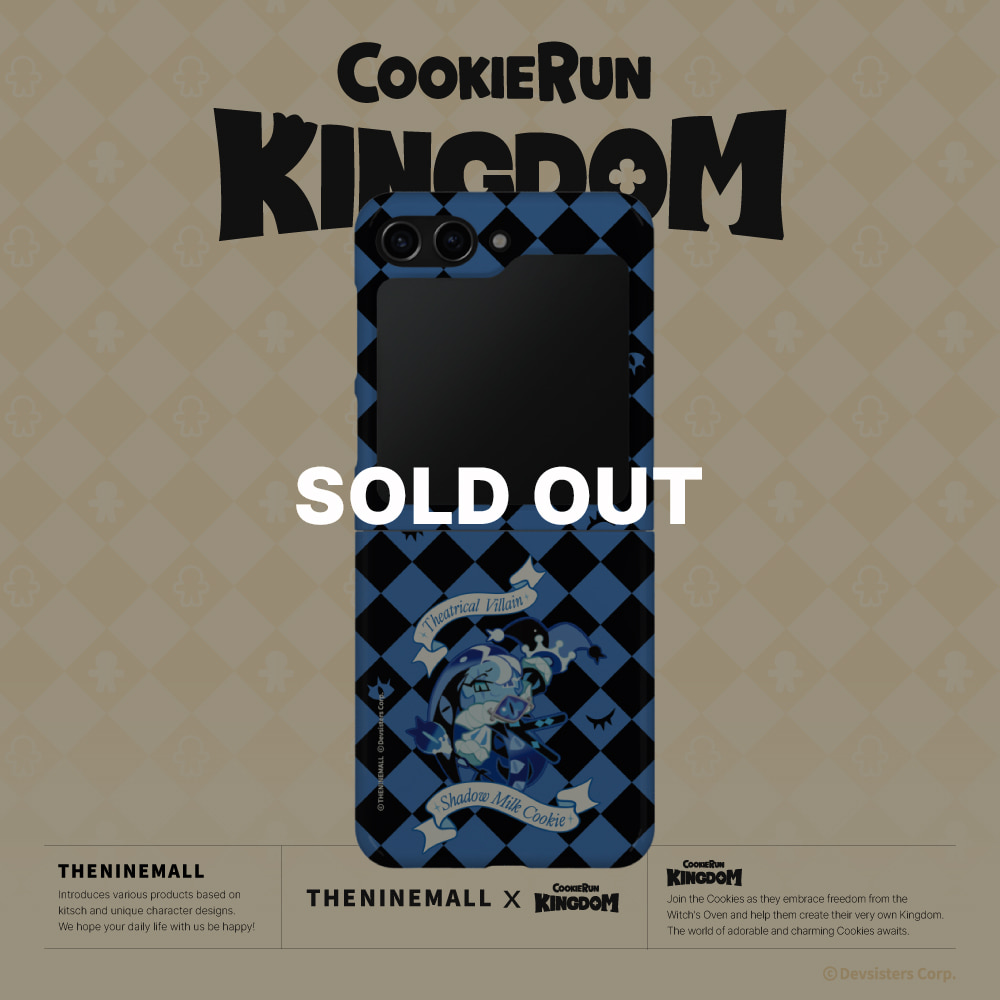 THENINEMALLXCOOKIERUN: KINGDOM] shadow milk cookie Z flip hard case -  theninemall
