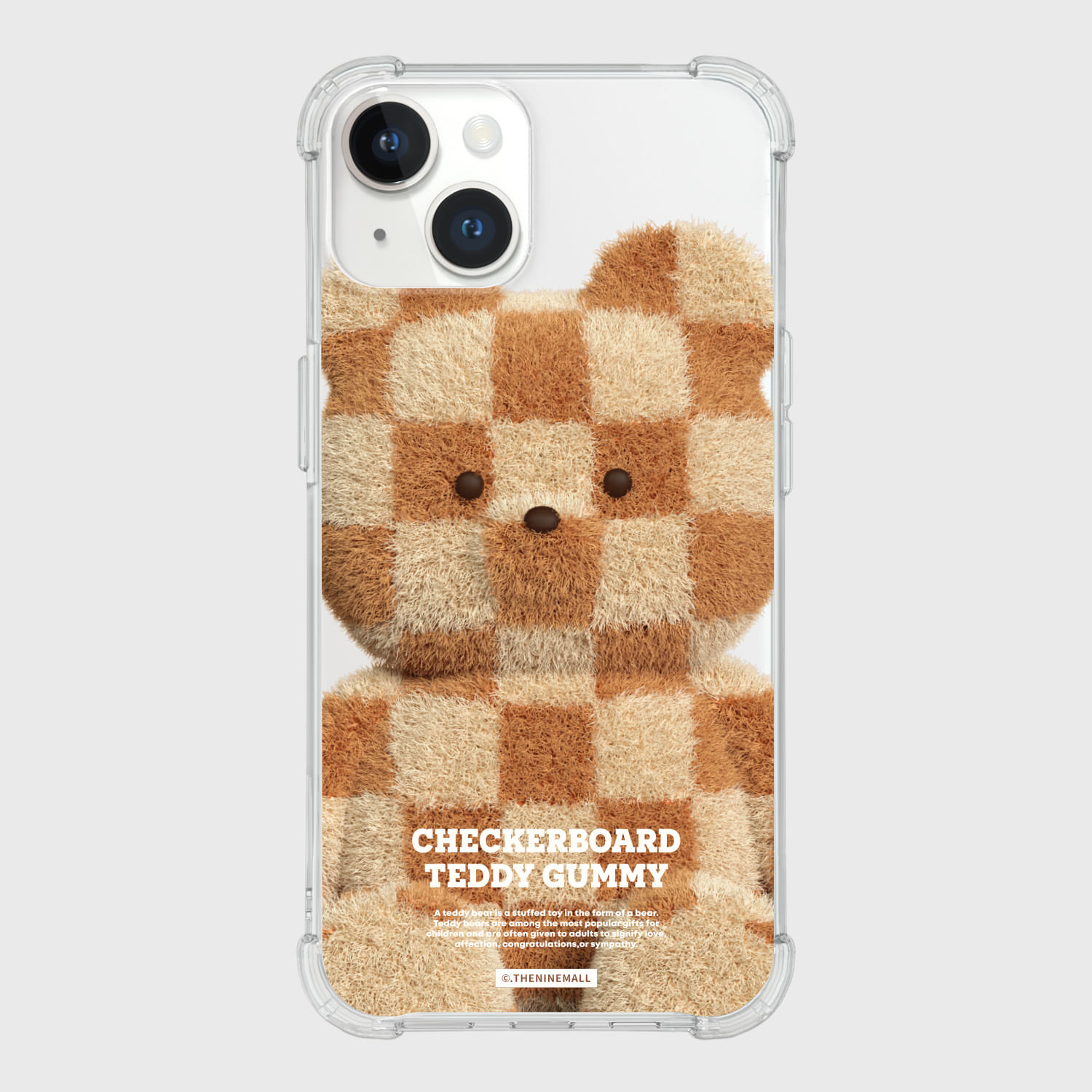 big checkerboard teddy [탱크투명 폰케이스]