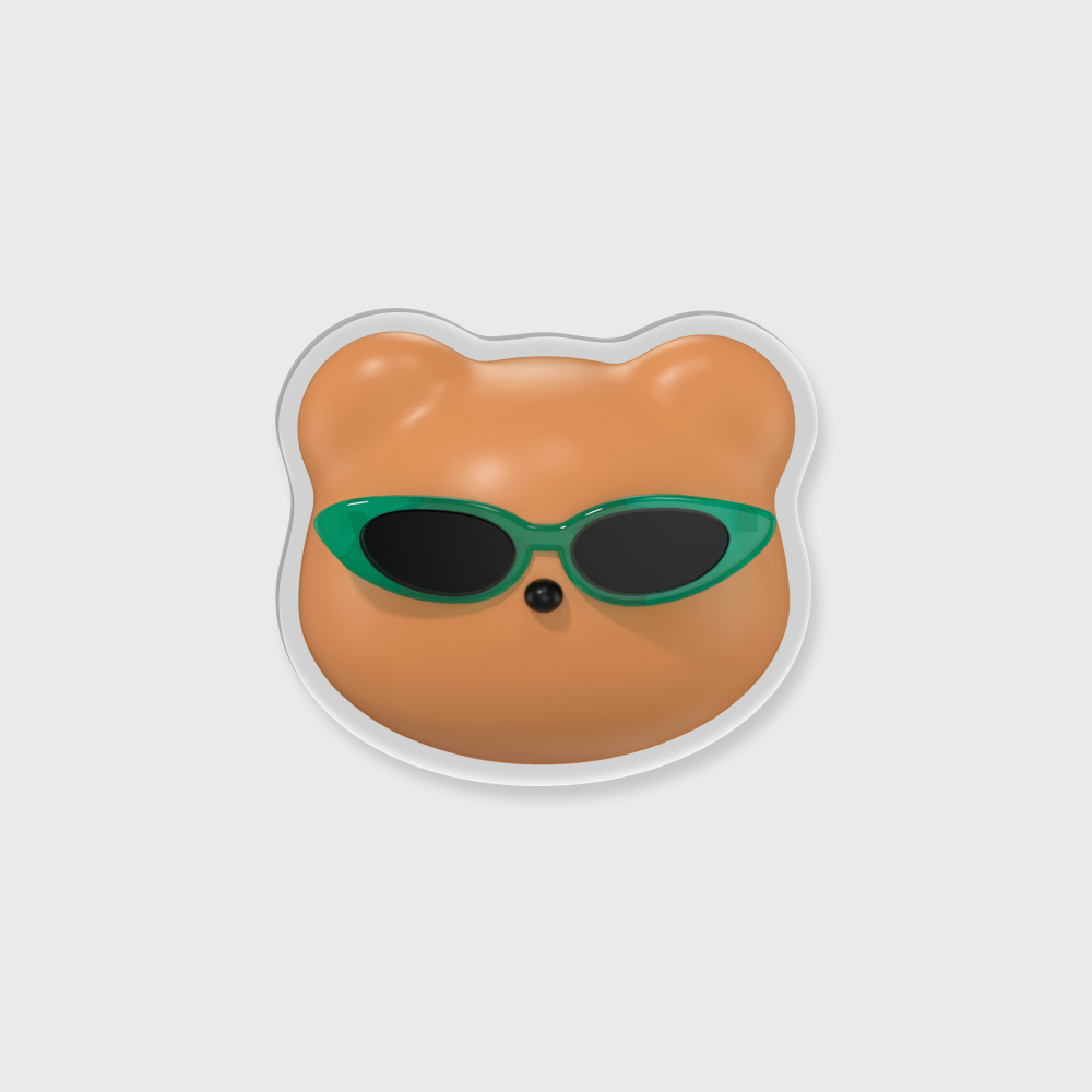 [아크릴스마트톡] green sunglasses gummy