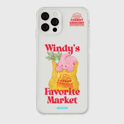 windys favorite market [클리어 폰케이스]