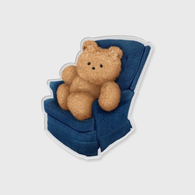 [아크릴스마트톡] blue cozy bear