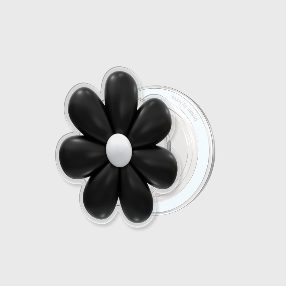 [맥세이프 아크릴스마트톡] black marguerite flower