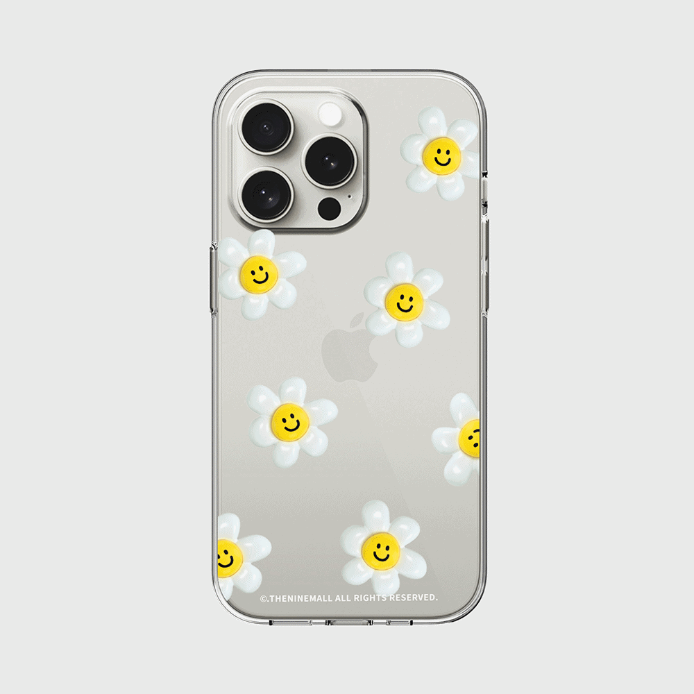 smile daisy pattern [클리어 폰케이스]