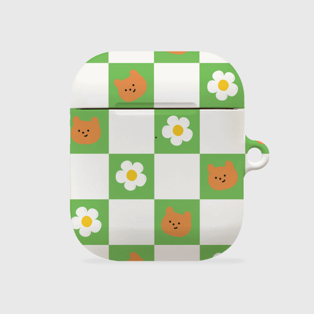 checkerboard daisy gummy [hard 에어팟케이스 시리즈]