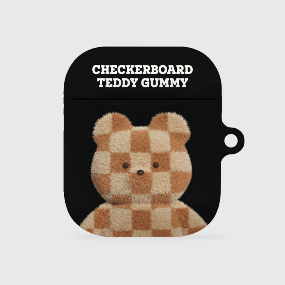 big checkerboard teddy [hard 에어팟케이스 시리즈]