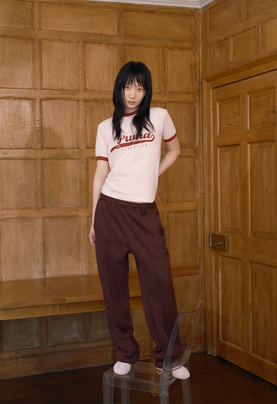 OPEN YY Blue & White Front Jean Trousers