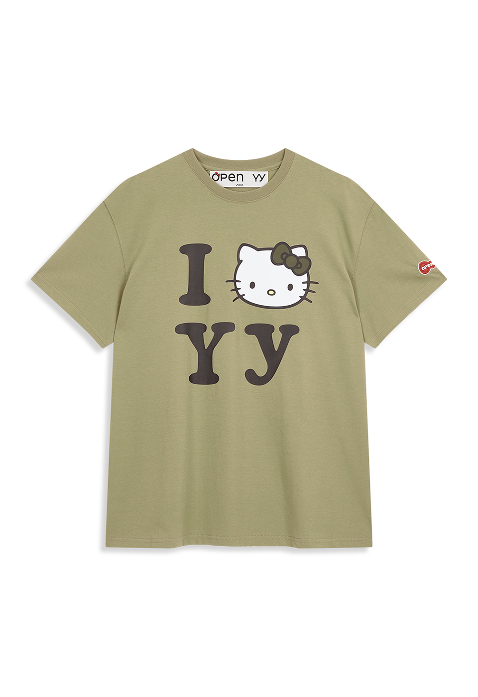 EXCLUSIVE] HELLO KITTY X YY T-SHIRT, KHAKI