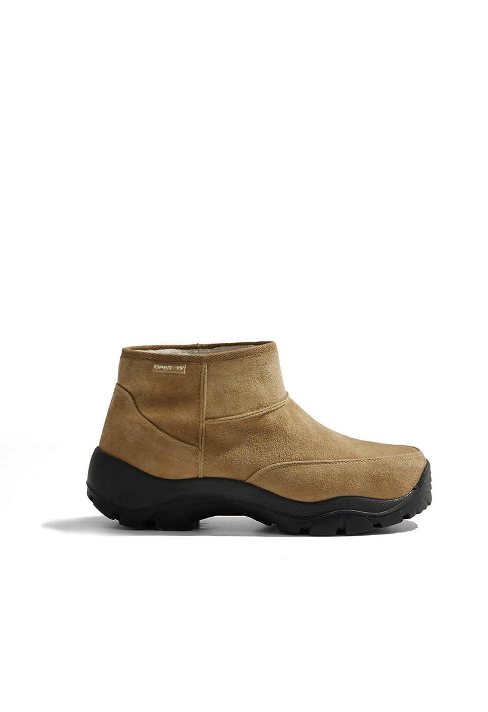 SUEDE MOUNTAIN ANKLE BOOTS, BEIGE