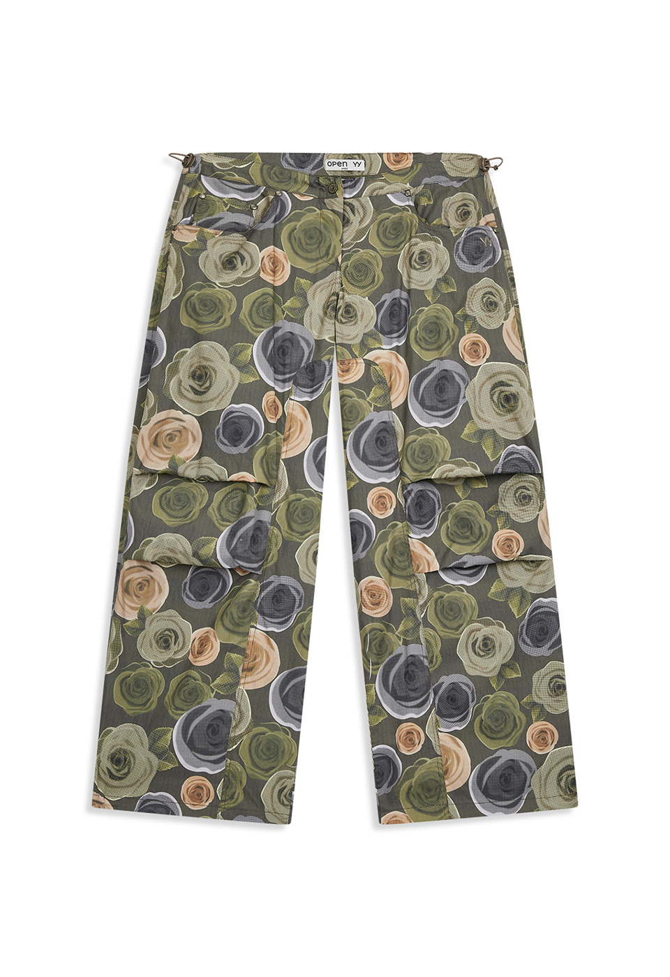 ROSE PARACHUTE PANTS, KHAKI