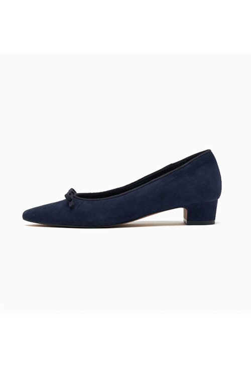 Ribbon suede (navy+navy)
