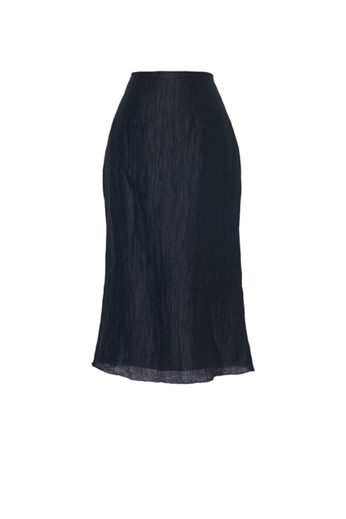 Black crease skirt