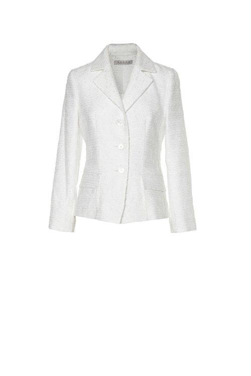 White tweed jacket