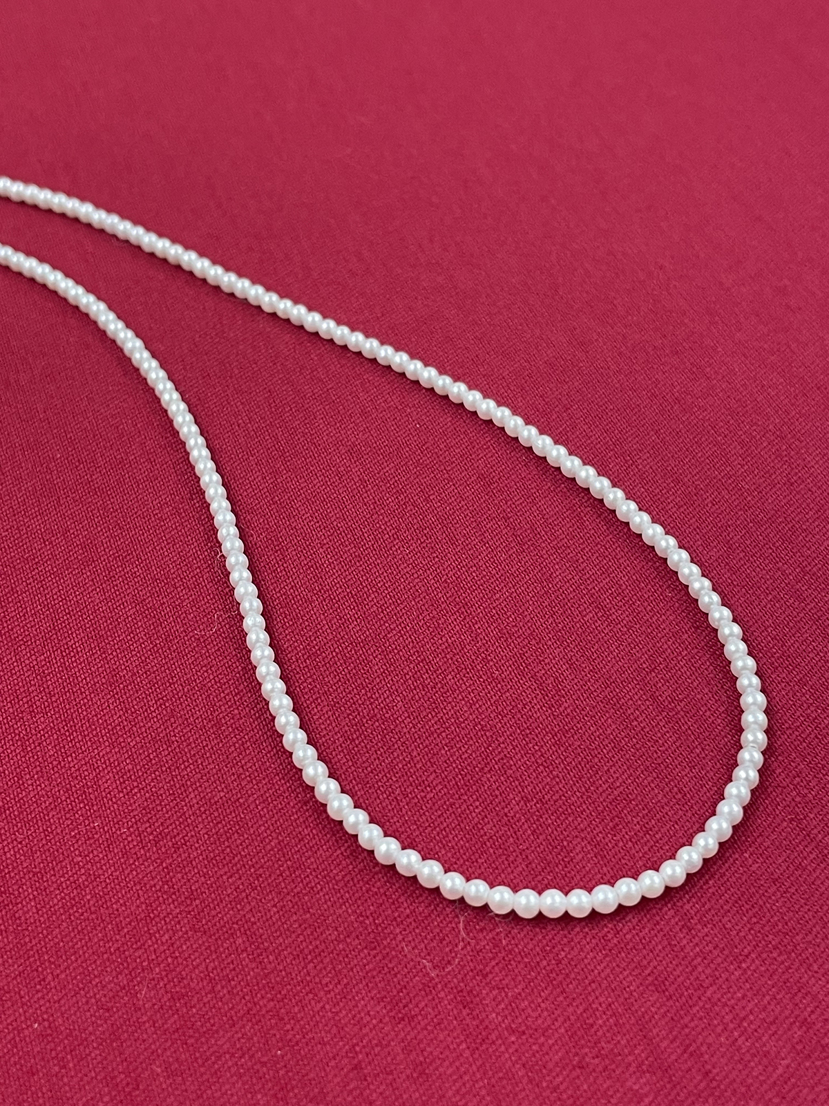 Mini Pearl Necklace -2-2.5mm (~5/1 오더마감)