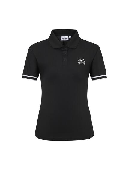 【Martine Golf】W Sailor Scarf Detachable Short Sleeve Knit MARTINE GOLF-Sailor Scarf Detachable Short Sleeve Knit_NAVY