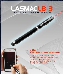 LB-3 레이저 포인터 볼펜 터치펜 후레쉬 4in1