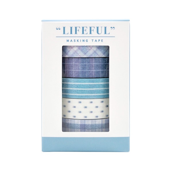 마인드웨이브 LIFEFUL 마스킹테이프 박스 세트 : blue life샐러드마켓