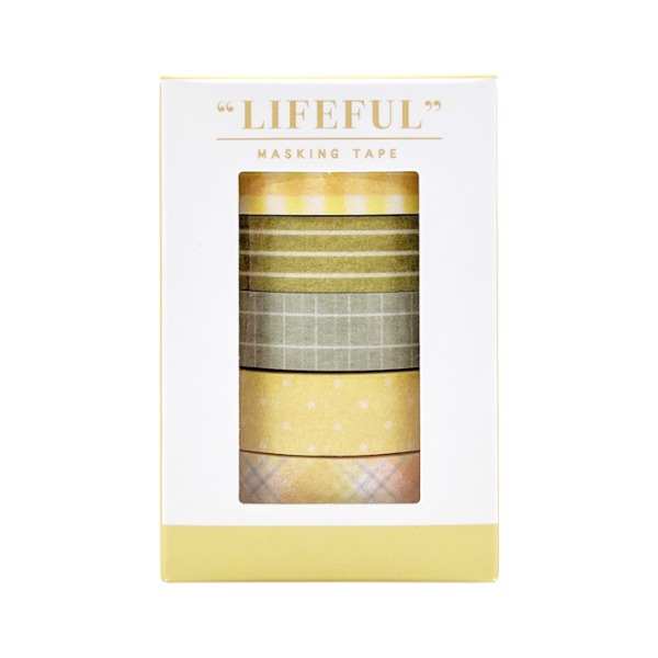 마인드웨이브 LIFEFUL 마스킹테이프 박스 세트 : yellow life샐러드마켓