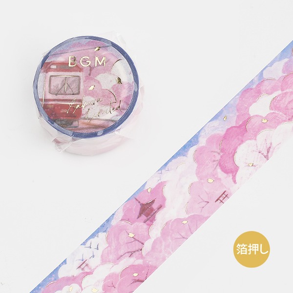 BGM 벚꽃 금박 마스킹테이프 30mm : 분홍터널샐러드마켓