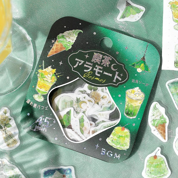 BGM 카페 아라모드 금박 조각 스티커 : 우주・여명의 하늘샐러드마켓