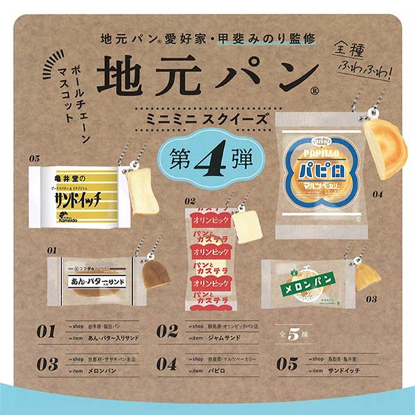 일본 현지 빵 미니 미니 스퀴즈 가챠 4탄샐러드마켓