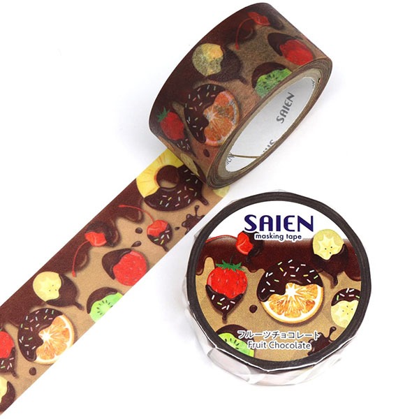 세이엔 마스킹테이프 20mm : 과일 초콜릿샐러드마켓