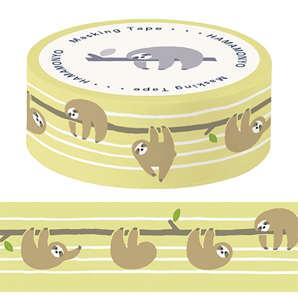 하마몬요 마스킹테이프 15mm : 나무늘보의 일상샐러드마켓