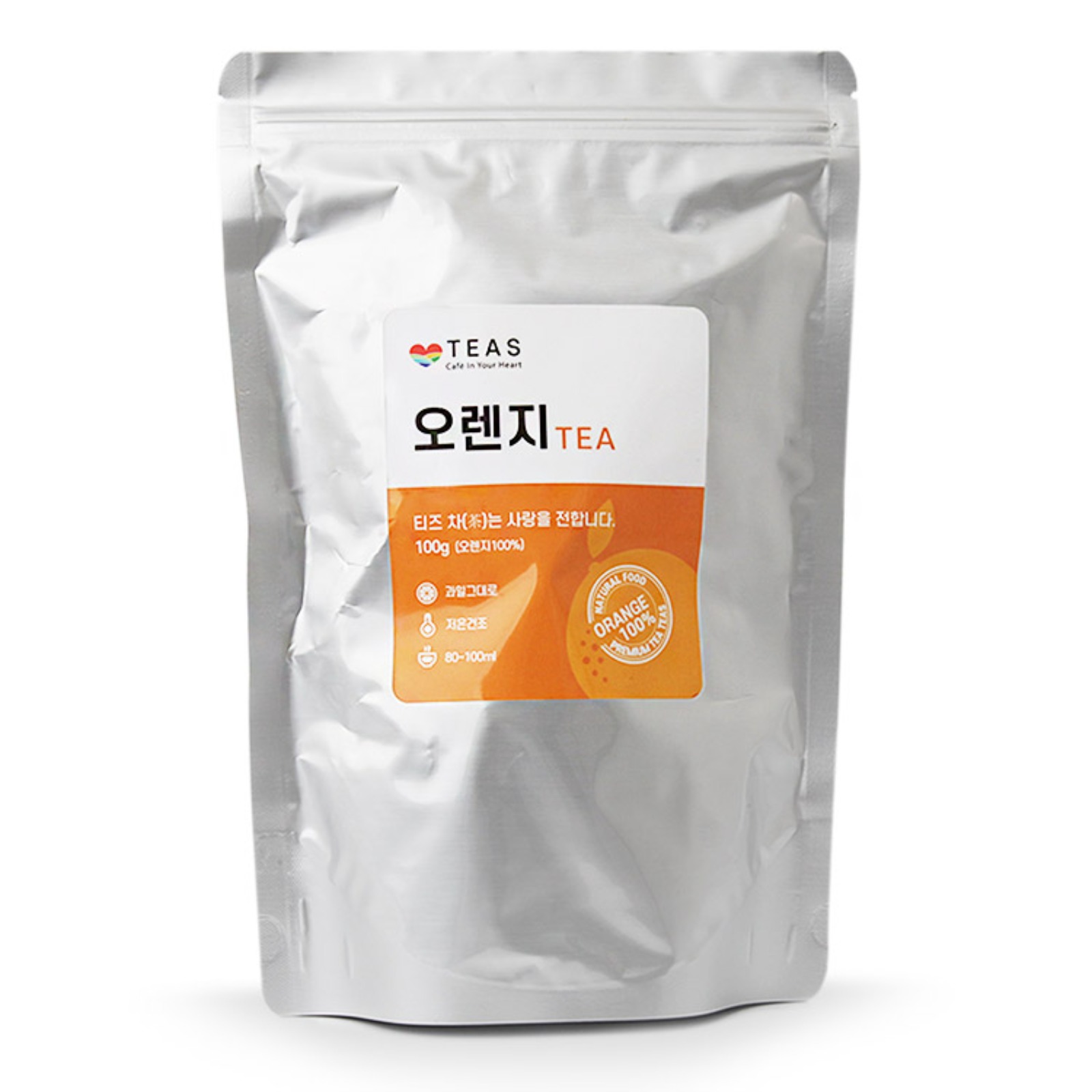 티즈 건조오렌지 100g