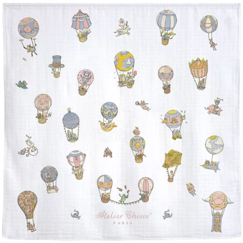 아뜰리에슈 블랭킷 CARRE PASTEL CIRCUS