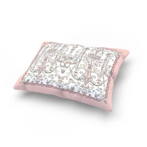 아뜰리에슈 고밀도 순면 쿠션 SATIN CUSHION Toile de Jouy Pink