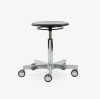 와일드스피어스 S 193 R 20 Swivel Stool Black Stained & Chrome Castors