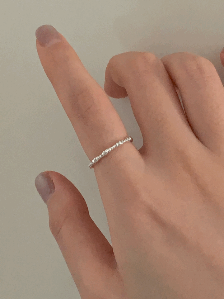 [silver 925] simple twisted ring