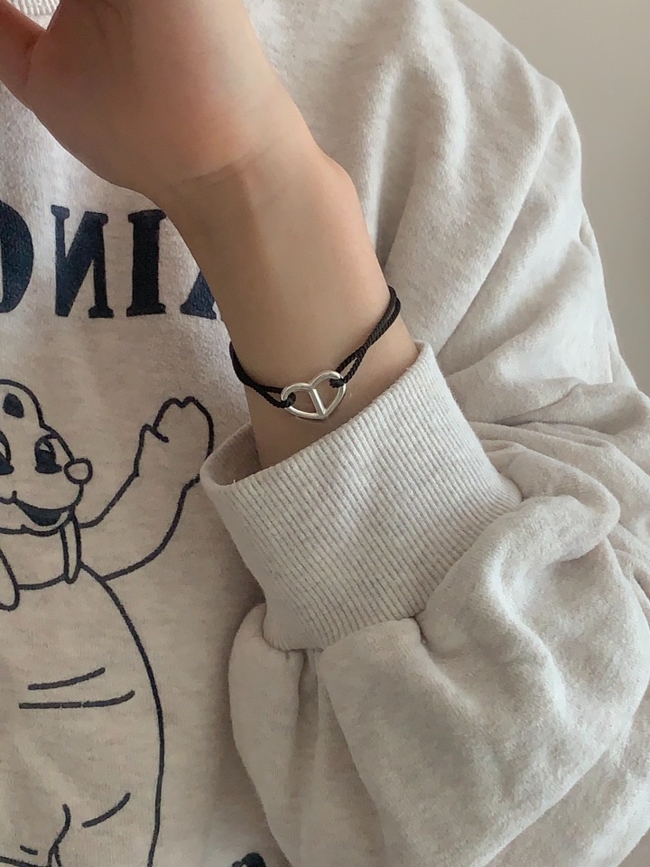 [silver 925] inside heart bracelet