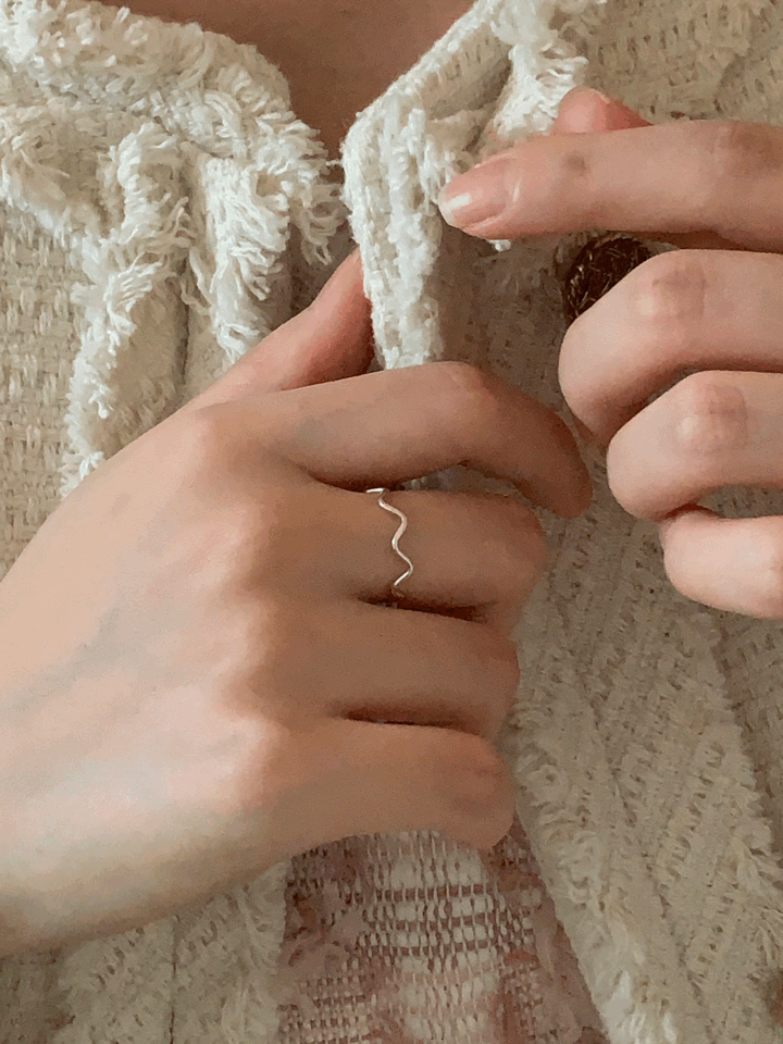 [silver 925] small waves ring
