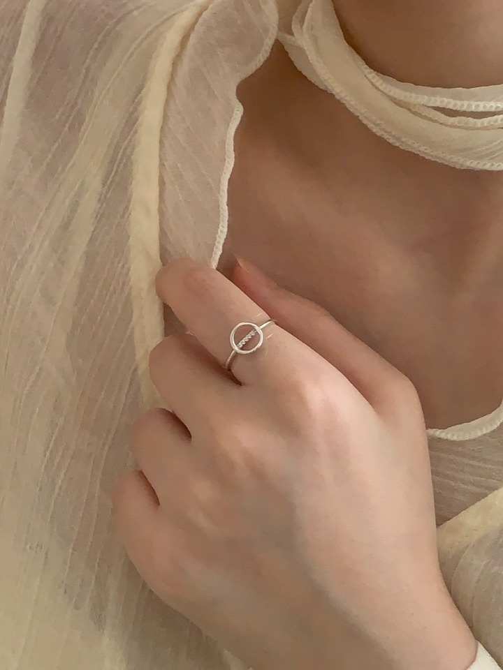 [silver 925] center circle ring