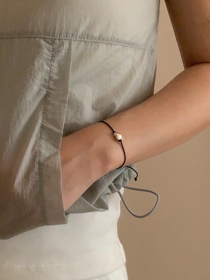 [silver 925] tie heart bracelet