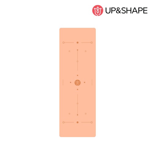 D업앤쉐이프 요가매트 가이드라인매트 TPE6mm 페일