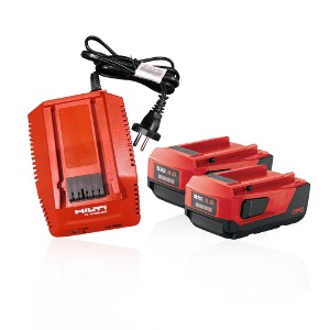 [부품]HILTI 힐티 배터리 충전기 스타트키트  (22V 4.0Ah 2개,C4/36-90 충전기1개구성)  스타터키트