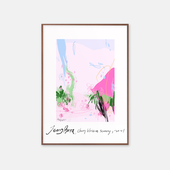 뚜누 정보라 작가 cherry blossom scenery_봄봄봄 포스터 액자