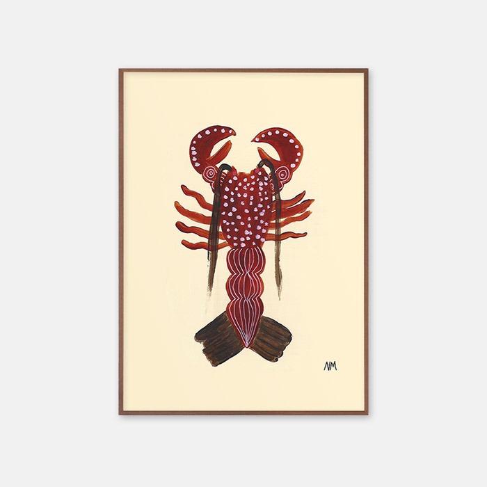 뚜누 낸시 맥키 작가 Brown lobster 포스터