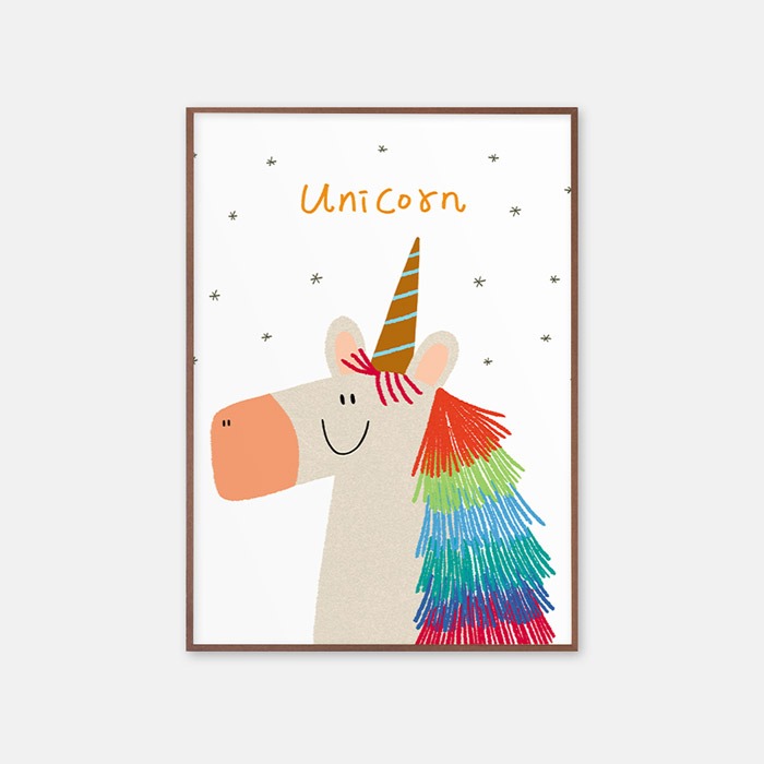 뚜누 차윤아트 작가 Unicorn 포스터