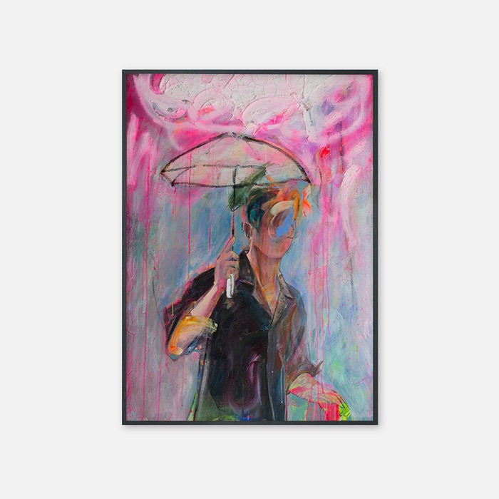 뚜누 안희진 작가 Big clouds, rain, and my little umbrella (큰 구름과 비 그리고 나의 작은 우산) 포스터