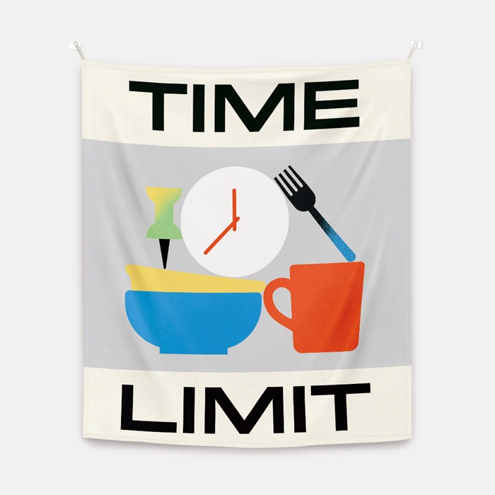 뚜누 김진주 작가 Time limit 패브릭 포스터 대형