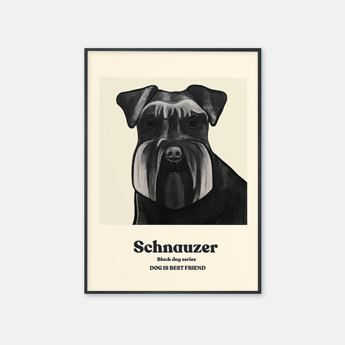 뚜누 김은송 작가 Black Dog Series_Schunauzer 포스터