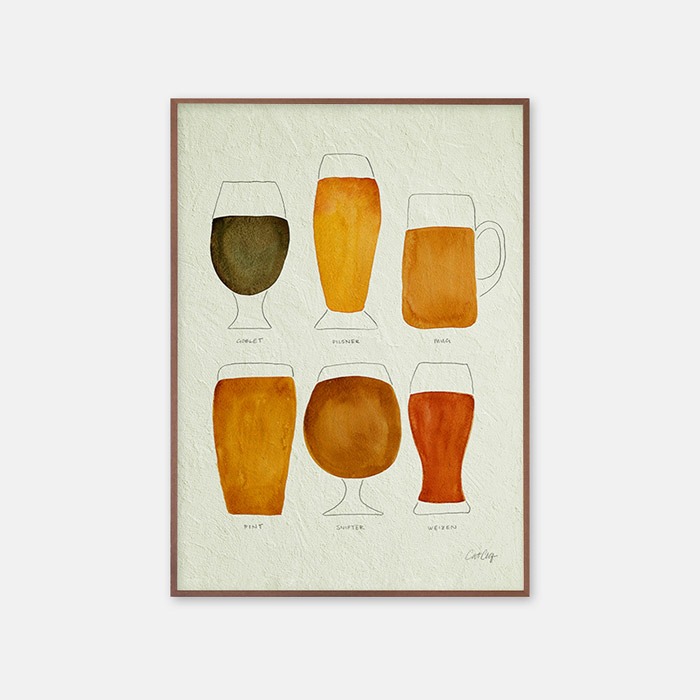 뚜누 캣 코퀴예트 작가 Beer Collection 포스터