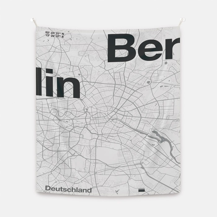 뚜누 플로렌 보다르트 작가 Berlin Map_club 4 패브릭 포스터 대형