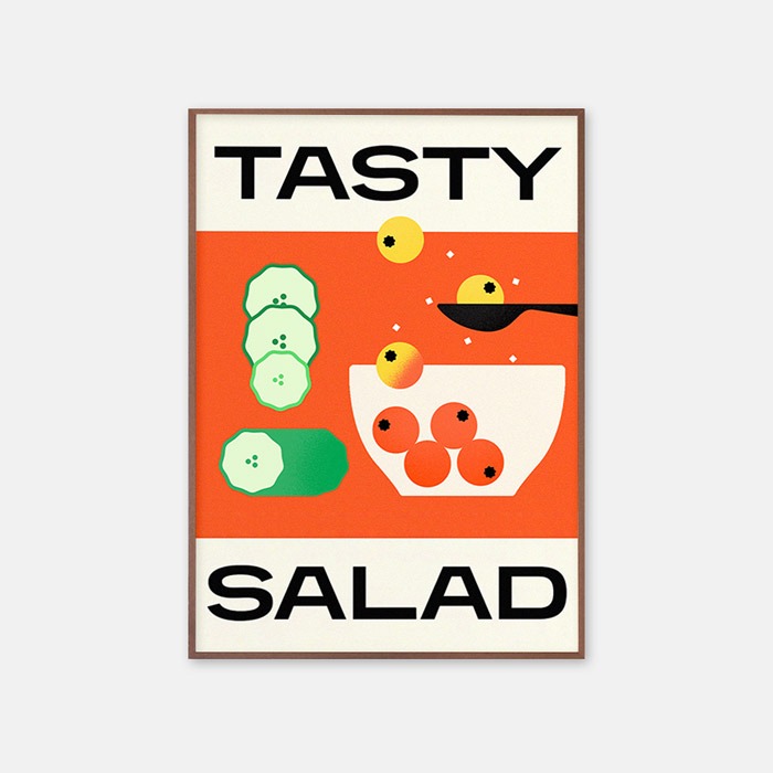 뚜누 김진주 작가 Tasty salad 포스터