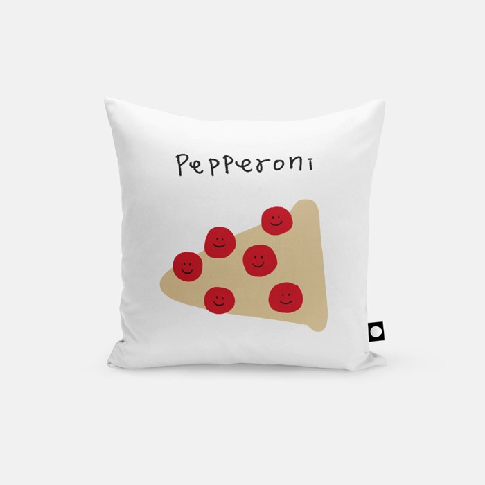 뚜누 차윤아트 작가 Pepperoni 쿠션 커버